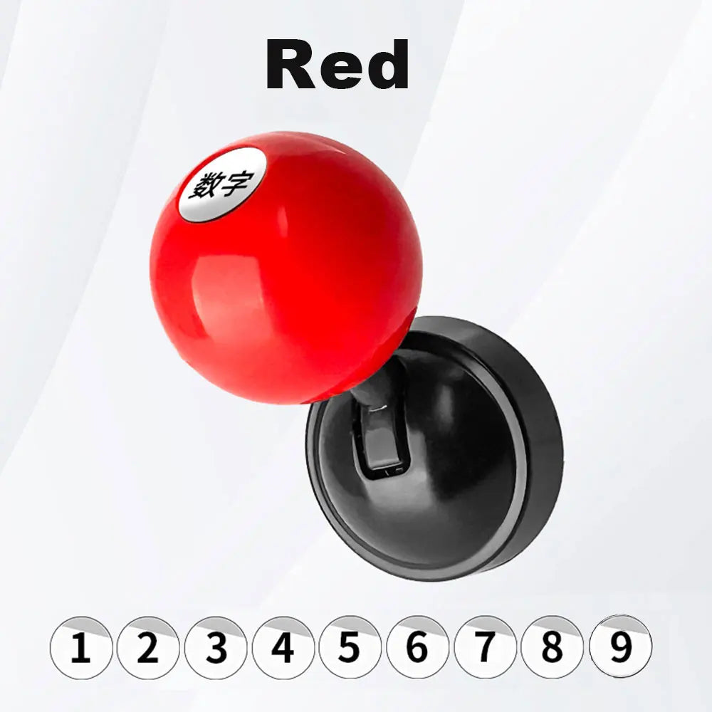 A red car start button cover with Chinese characters on top and a black base, shown against a white background.
