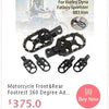 Set of motorcycle front and rear footrest bolts for Harley Dyna Fatboy Sportster 883 Iron