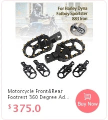 Set of motorcycle front and rear footrest bolts for Harley Dyna Fatboy Sportster 883 Iron