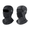Black multi-functional balaclava for UV protection shown from the front and side.