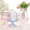 Klare Acryl-Mini-Cupcake-Ständer in rosa und blauen Tönen