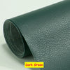 Roll of dark green heavy duty self-adhesive PU leather repair patches