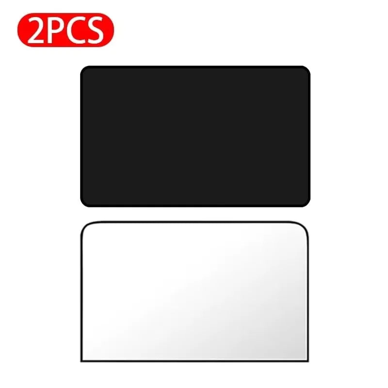 Two black magnetic car window sun shades