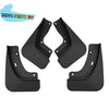Set of black mud flaps for Jeep Grand Cherokee and Grand Cherokee L vehicles