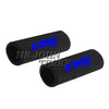 Black motorcycle handlebar grip cover with blue DS logo for Voge Valico