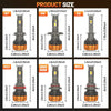 Ensemble de phares de voiture LED télécommandés multicolores, tailles H7, H4, H1, H11 et 9005/9006/9012.