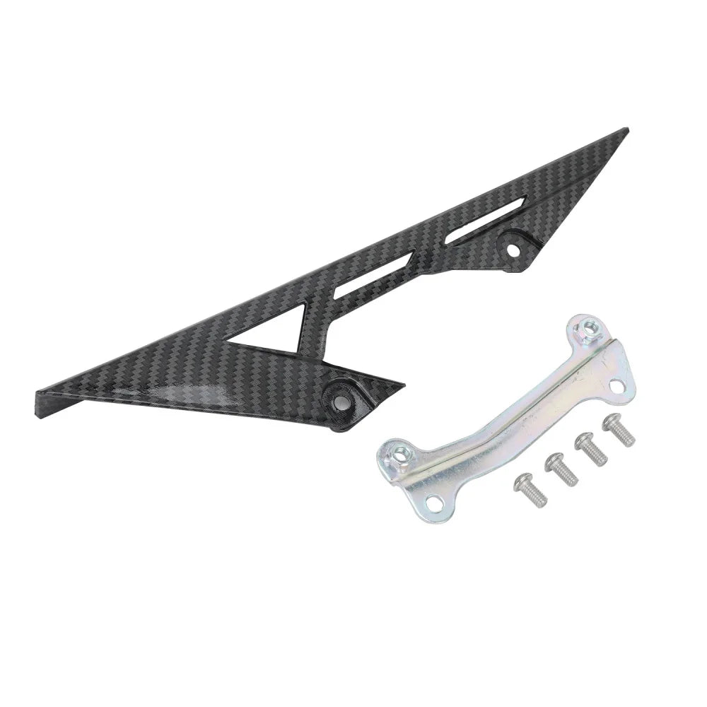 Black carbon fiber motorcycle mudguard and protection kit for Talaria models