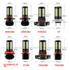 مجموعة مصابيح ضباب LED عالية الكثافة تشمل موديلات مثل 9006/HB4، و9005/HB3، وH16(EU)، وH7.