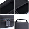 Black durable protective case for lithium jump starters shown from various angles