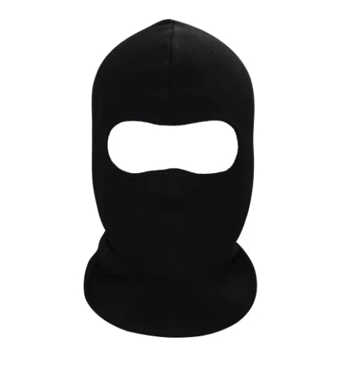 Mascarilla balaclava negra de cara completa para actividades al aire libre