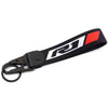 Cache du réservoir de liquide de frein de moto noir et rouge avec une boucle de clé USB.