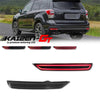 LED rear bumper reflector lights for Subaru Forester 2008-2018 shown on a vehicle.