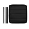 Pare-soleil noir pliable en aluminium à panneaux cannelés pour RV et camping-car