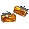 Aftermarket bumper fog light assembly for Chevy Silverado and Tahoe vehicle.