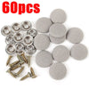 60 pieces of car roof headliner repair buckles with anti-rust coating and corresponding screws