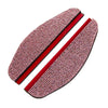 A pair of pink rhinestone car rain shield visors designed for a rearview mirror.