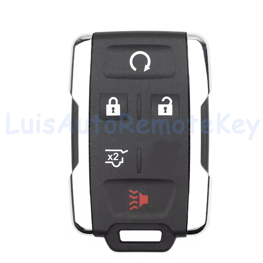 Black multi-button remote key fob with a reset button and lock icons