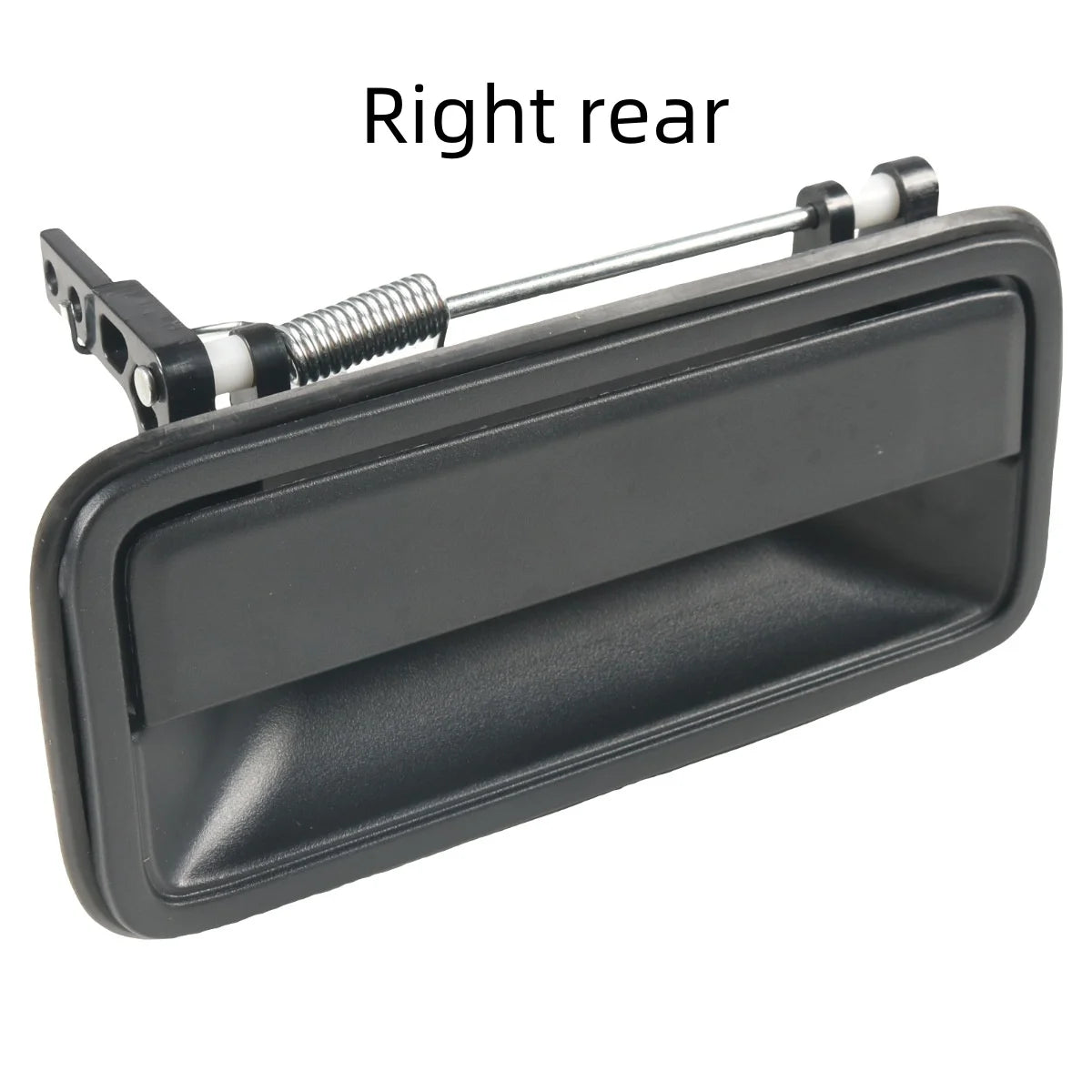 Right rear replacement exterior door handle for Chevy/GMC trucks with a spring mechanism.