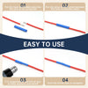 A four-step guide showing how to use a heat shrinkable tubing kit for electrical insulation.