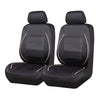 Black PU leather car seat covers for SUVs shown in a side view.