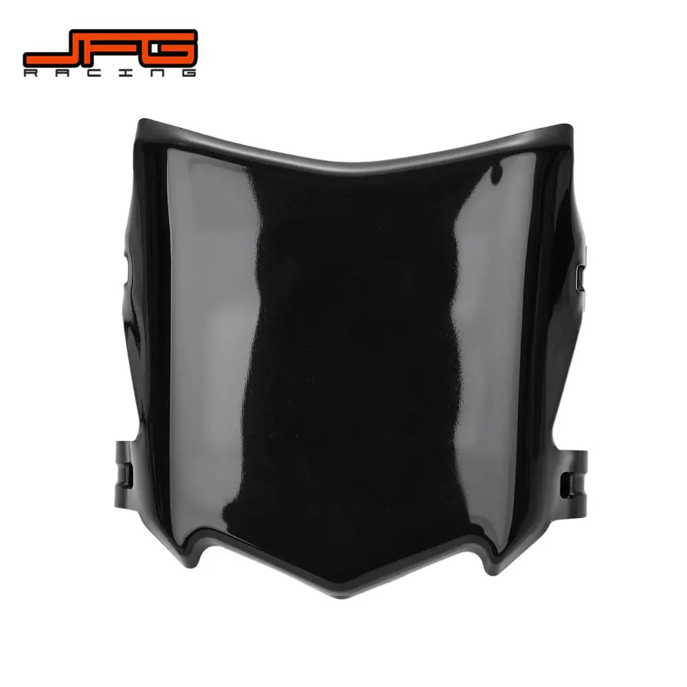 Black motorcycle number plate cover designed for electric bikes