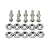 A set of M6 aluminum fender washers and bolts for car use.