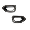 A pair of black switchback LED grill lights for a Dodge Charger.