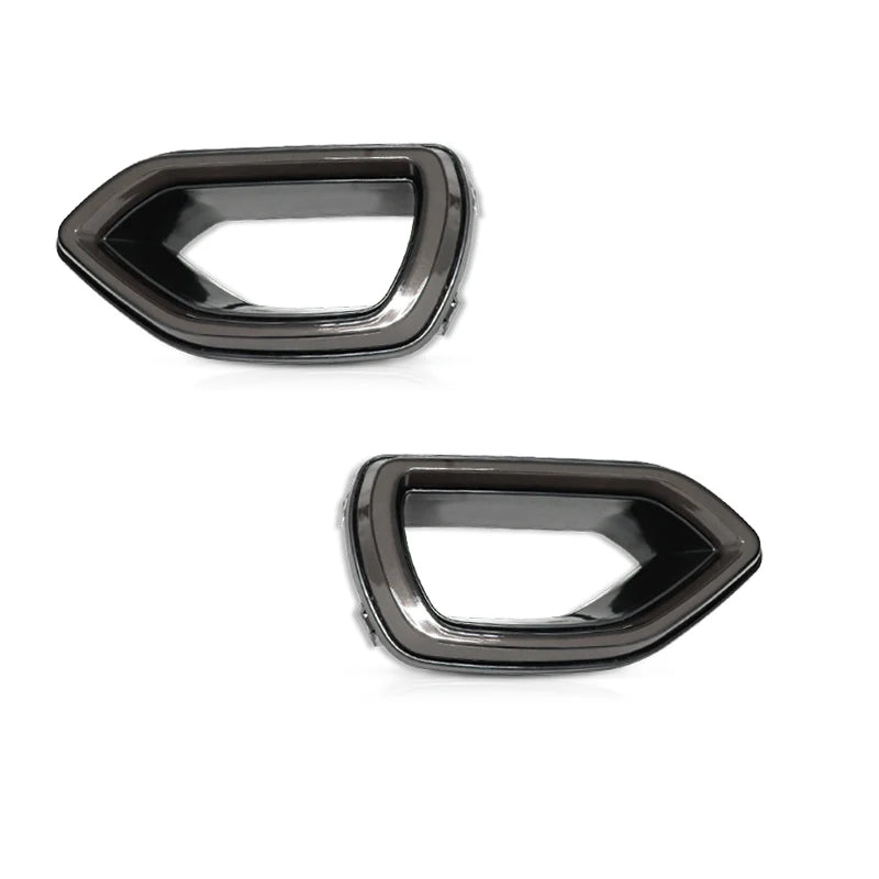 A pair of black switchback LED grill lights for a Dodge Charger.