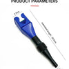 A blue car and motorcycle oil funnel tool with an extended length of 20.5cm.