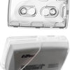 Clear plastic EZ Pass holder for windshield with suction cups