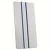 A silver precision scratch-free decal applicator tool with multiple parallel ridges.