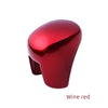 A glossy wine red ABS interior knob gear protection cover for a Honda vehicle.