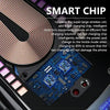 Close-up view of a smartphone component showing an upgrade for a smart chip and fast charging technology.