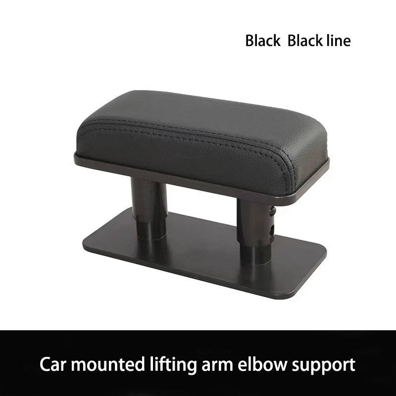 Black line car mounted lifting arm elbow support cushion for driving comfort