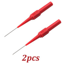 Two red precision multimeter test probes with 30V markings