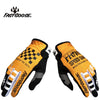 Gants de moto FastGoose orange et noir pour vélo et VTT