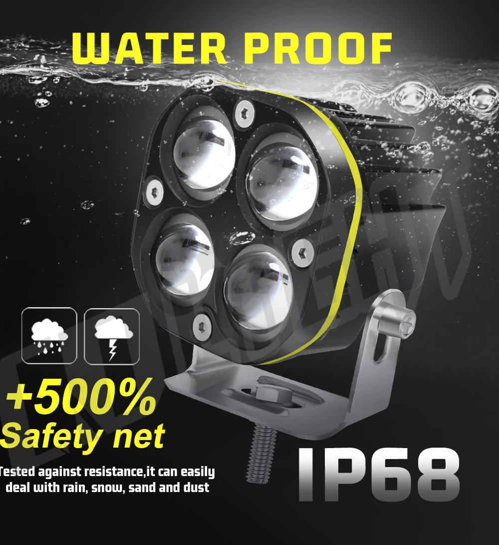 3-Inch High-Power LED Work Light for Vehicles