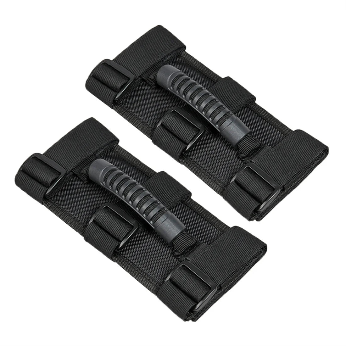 Black durable Oxford roll bar grab handles for Jeep