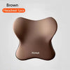 Brown Headrest pillow with Nloteyk branding shown from the side.