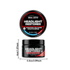 Black bottle of headlight restorer product with MaxAuto branding and usage instructions
