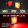 Smd led license plate lights showing superior intensity and improved light output for vehicle replacements