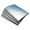 Stack of silver heavy duty sound deadening mats for automotive