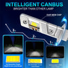 An intelligent canbus light module showing three generations of lamp beads: 3st, 2st, and 1st generation COB lamp beads.