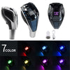 A set of VIP motors LED glowing gear shift knobs in various colors and angles.