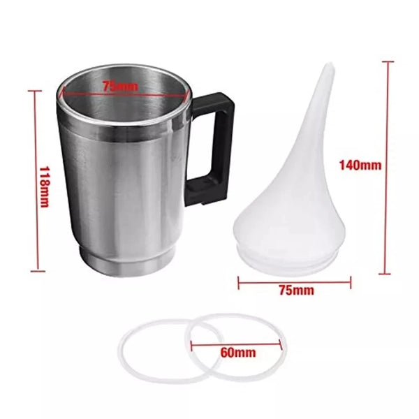 A complete headlight restoration kit shown with a metal cup, a clear plastic cone, and polishing pads.