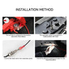 Installation method showing how to connect the red wire and install the automatic switch in an under hood LED work light.