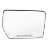 A rectangular glass panel with a black border, likely a heated convex side mirror for a Ford F-150.