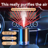 A multi-scent rechargeable air freshener with a starry sky light is placed on a car dashboard.
