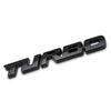 Black 3D metal alloy turbo badge for car modification