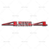 Red and black 3D metal alloy decal for Camaro and Cruze cars